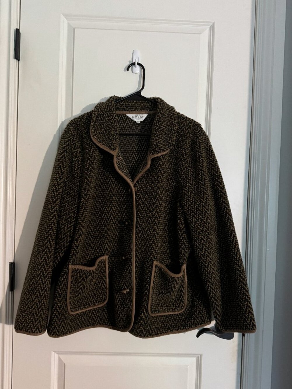 Orvis Button Front Berber Fleece Jacket